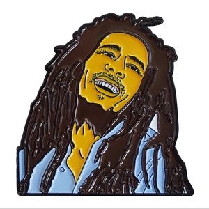 Bob Marley Enamel Pin, One Love 🇯🇲 Jamaican Love Enamel Pin